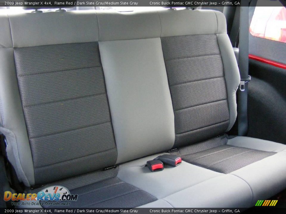 2009 Jeep Wrangler X 4x4 Flame Red / Dark Slate Gray/Medium Slate Gray Photo #15
