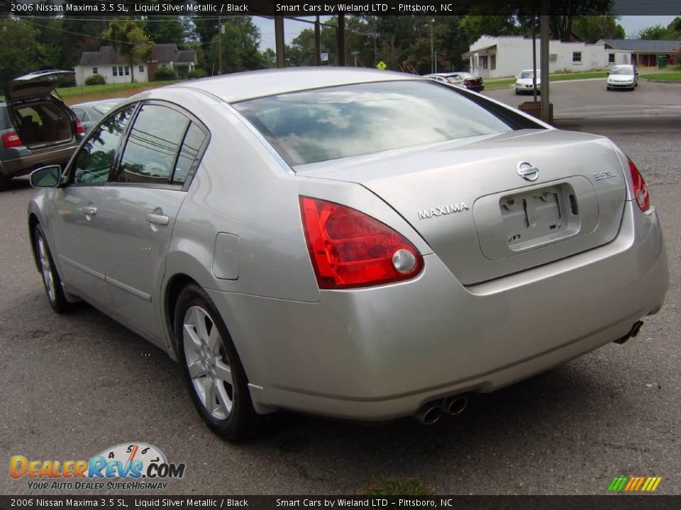 2006 Nissan Maxima 3.5 SL Liquid Silver Metallic / Black Photo #1