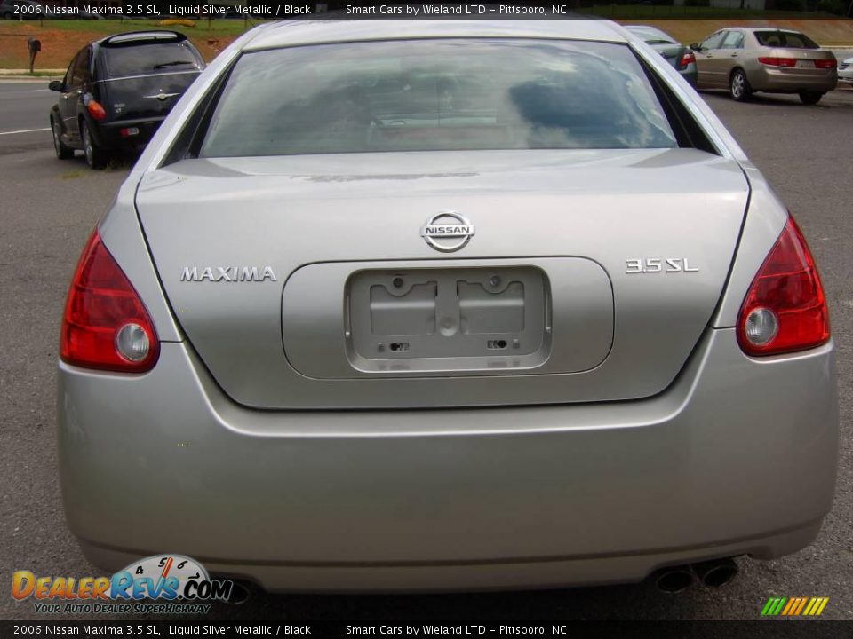 2006 Nissan Maxima 3.5 SL Liquid Silver Metallic / Black Photo #2
