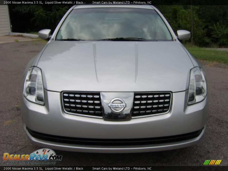2006 Nissan Maxima 3.5 SL Liquid Silver Metallic / Black Photo #5