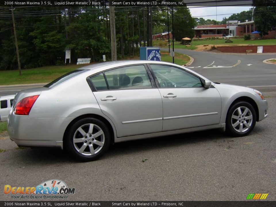 2006 Nissan Maxima 3.5 SL Liquid Silver Metallic / Black Photo #10