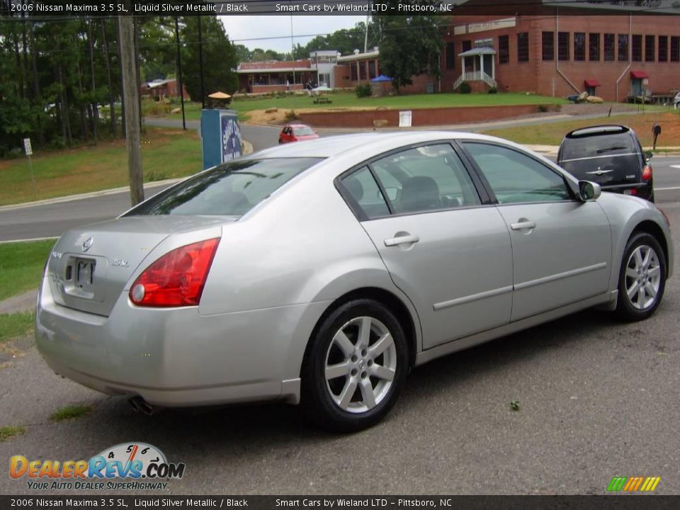 2006 Nissan Maxima 3.5 SL Liquid Silver Metallic / Black Photo #11