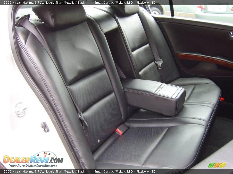 2006 Nissan Maxima 3.5 SL Liquid Silver Metallic / Black Photo #13