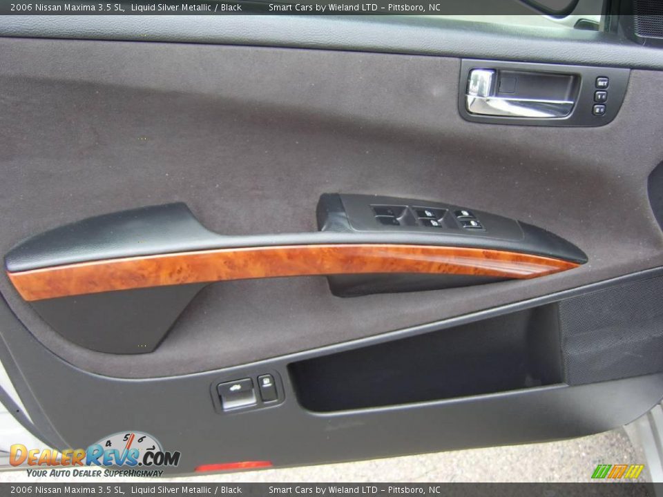 2006 Nissan Maxima 3.5 SL Liquid Silver Metallic / Black Photo #15