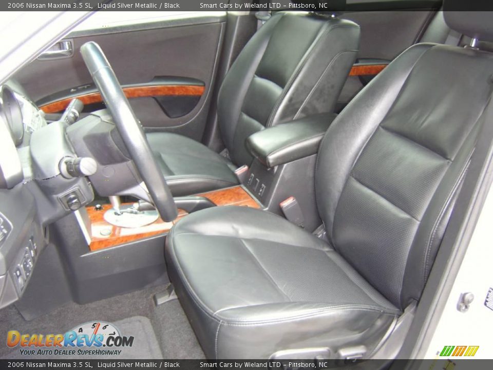 2006 Nissan Maxima 3.5 SL Liquid Silver Metallic / Black Photo #17