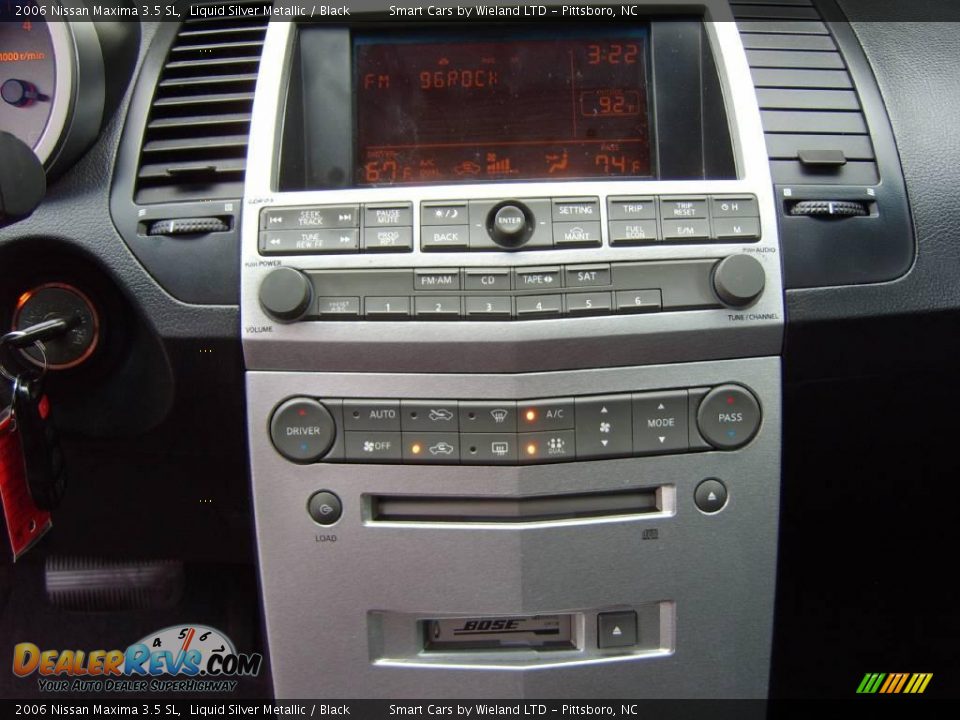 2006 Nissan Maxima 3.5 SL Liquid Silver Metallic / Black Photo #19