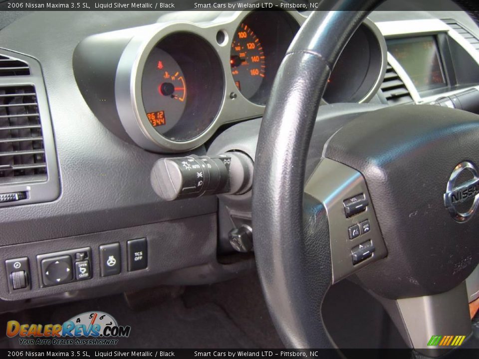 2006 Nissan Maxima 3.5 SL Liquid Silver Metallic / Black Photo #22