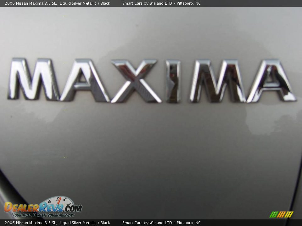 2006 Nissan Maxima 3.5 SL Liquid Silver Metallic / Black Photo #27