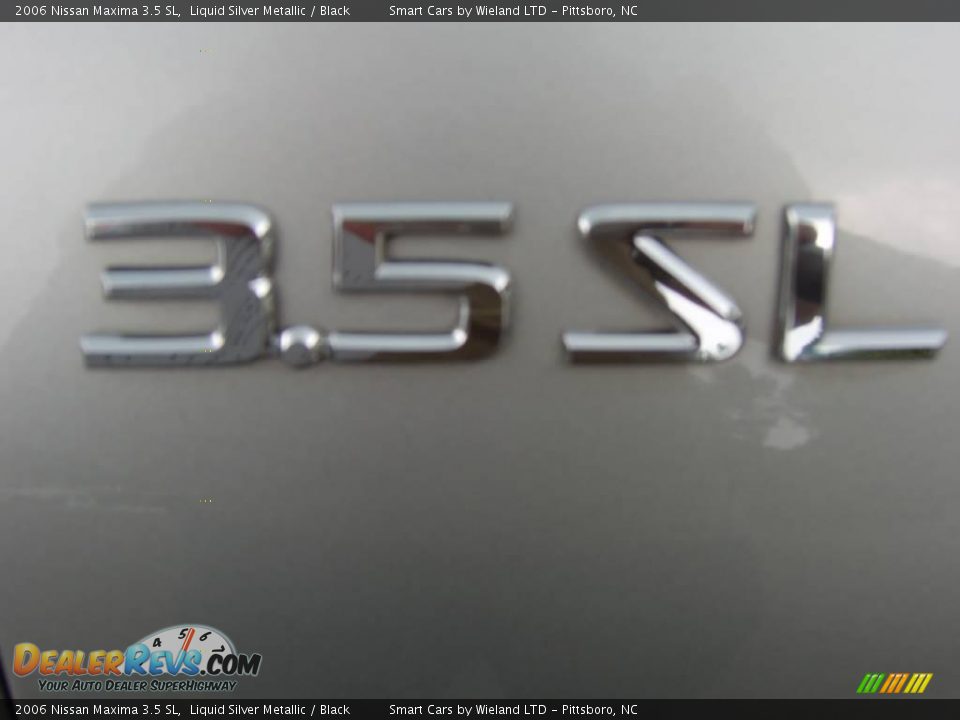 2006 Nissan Maxima 3.5 SL Liquid Silver Metallic / Black Photo #28