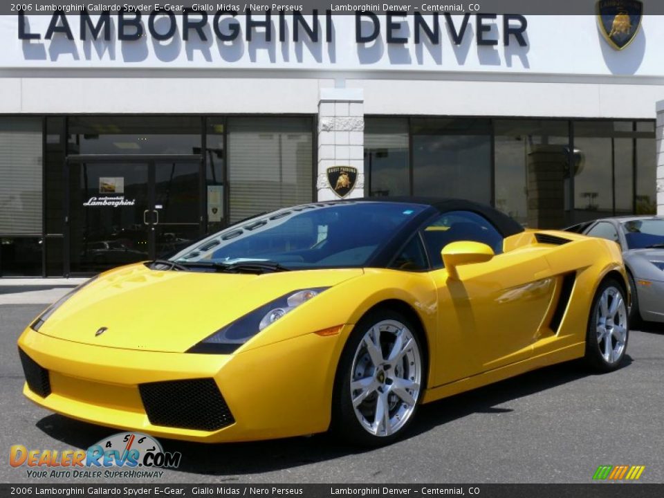 2006 Lamborghini Gallardo Spyder E-Gear Giallo Midas / Nero Perseus Photo #1