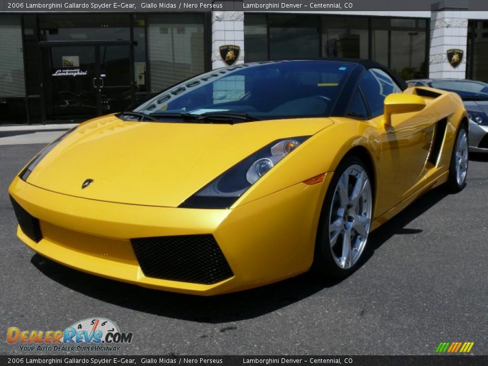 2006 Lamborghini Gallardo Spyder E-Gear Giallo Midas / Nero Perseus Photo #2