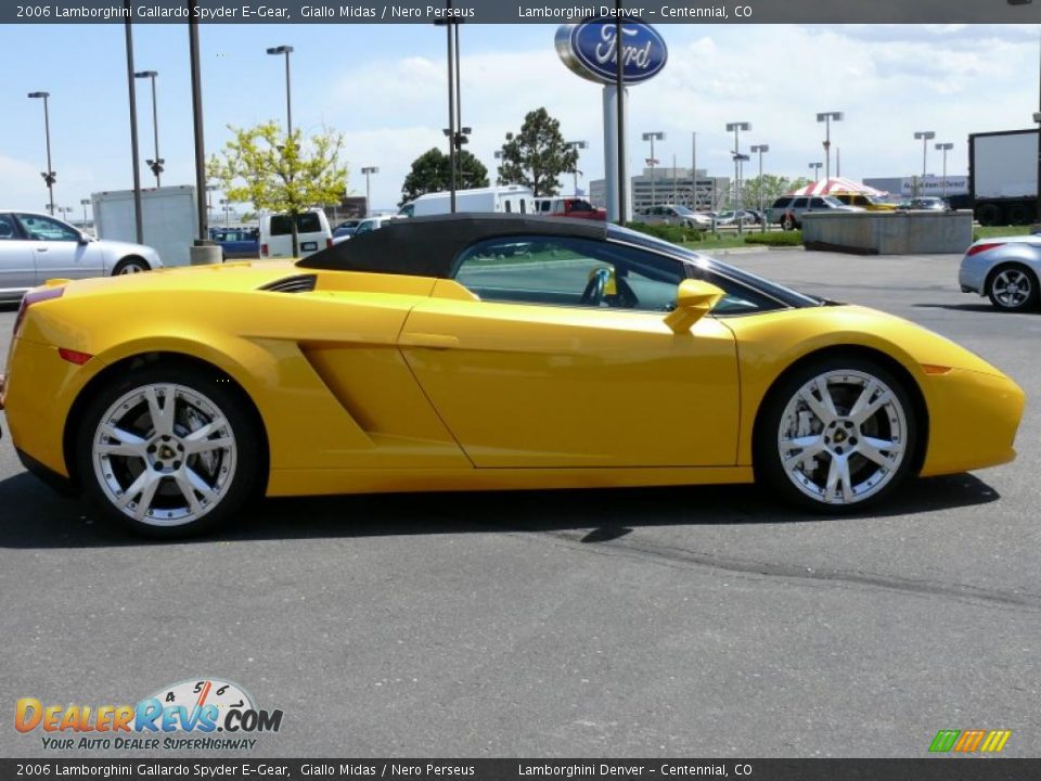 2006 Lamborghini Gallardo Spyder E-Gear Giallo Midas / Nero Perseus Photo #5