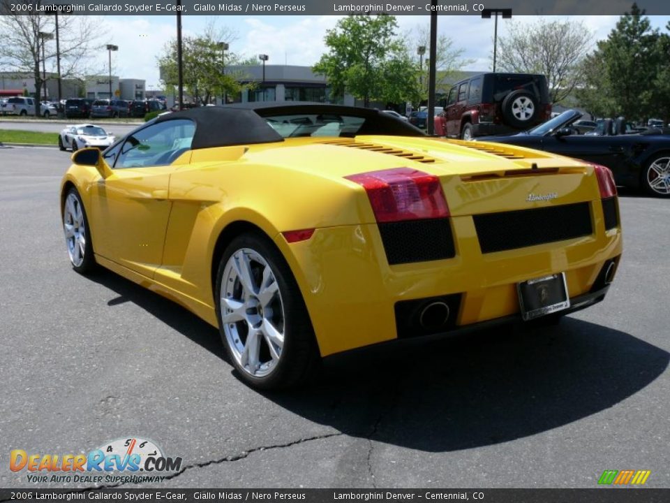 2006 Lamborghini Gallardo Spyder E-Gear Giallo Midas / Nero Perseus Photo #8