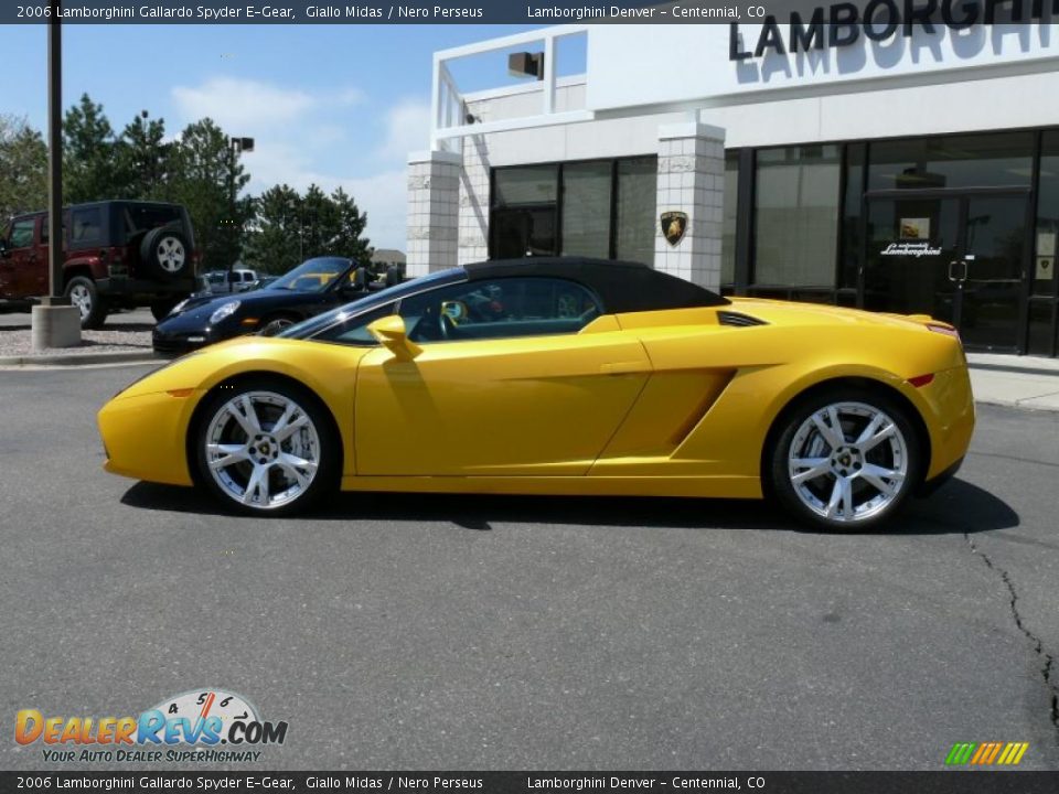 2006 Lamborghini Gallardo Spyder E-Gear Giallo Midas / Nero Perseus Photo #9