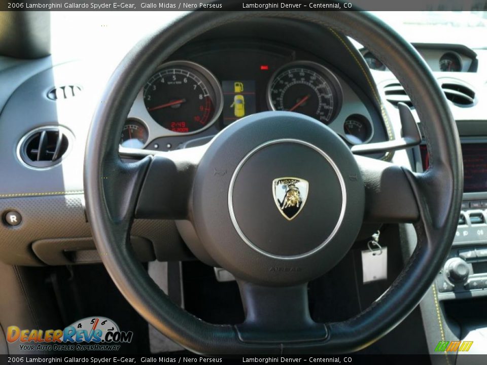 2006 Lamborghini Gallardo Spyder E-Gear Giallo Midas / Nero Perseus Photo #12