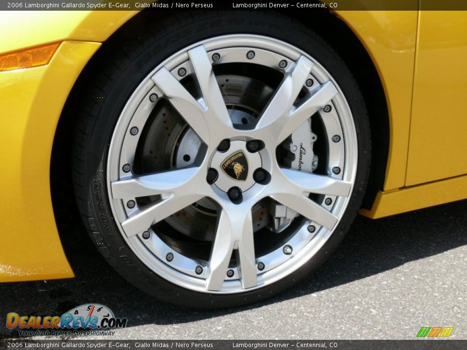 2006 Lamborghini Gallardo Spyder E-Gear Giallo Midas / Nero Perseus Photo #23