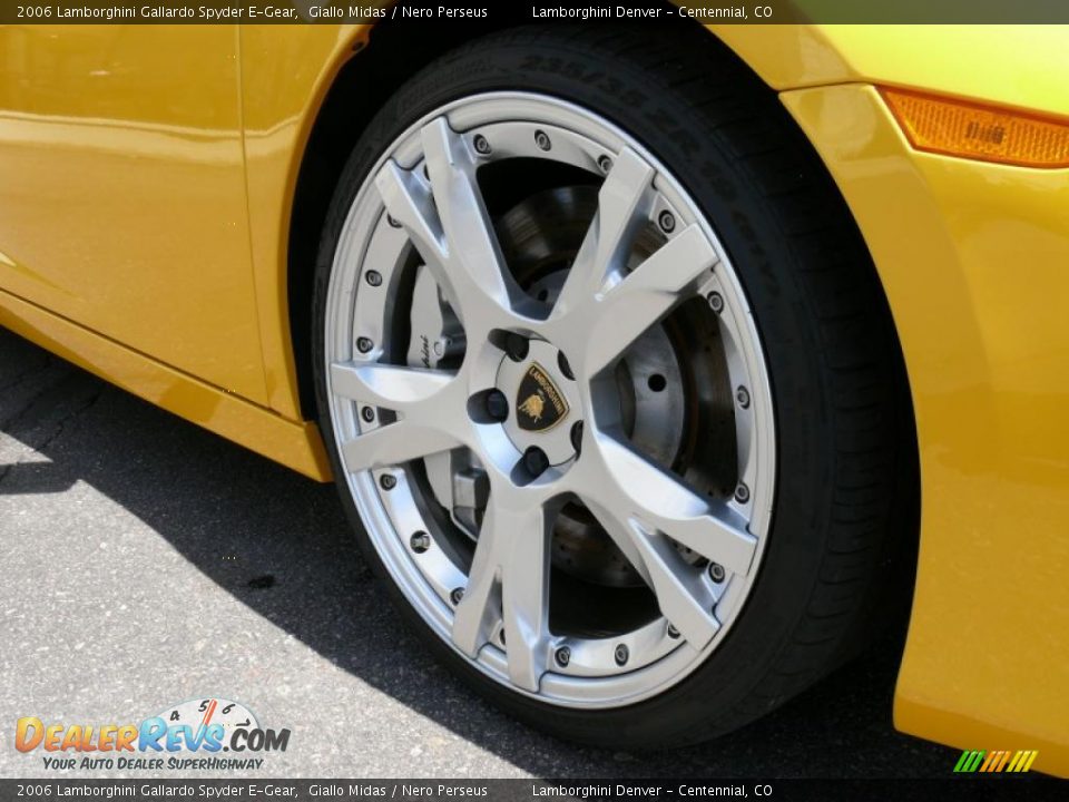 2006 Lamborghini Gallardo Spyder E-Gear Giallo Midas / Nero Perseus Photo #24