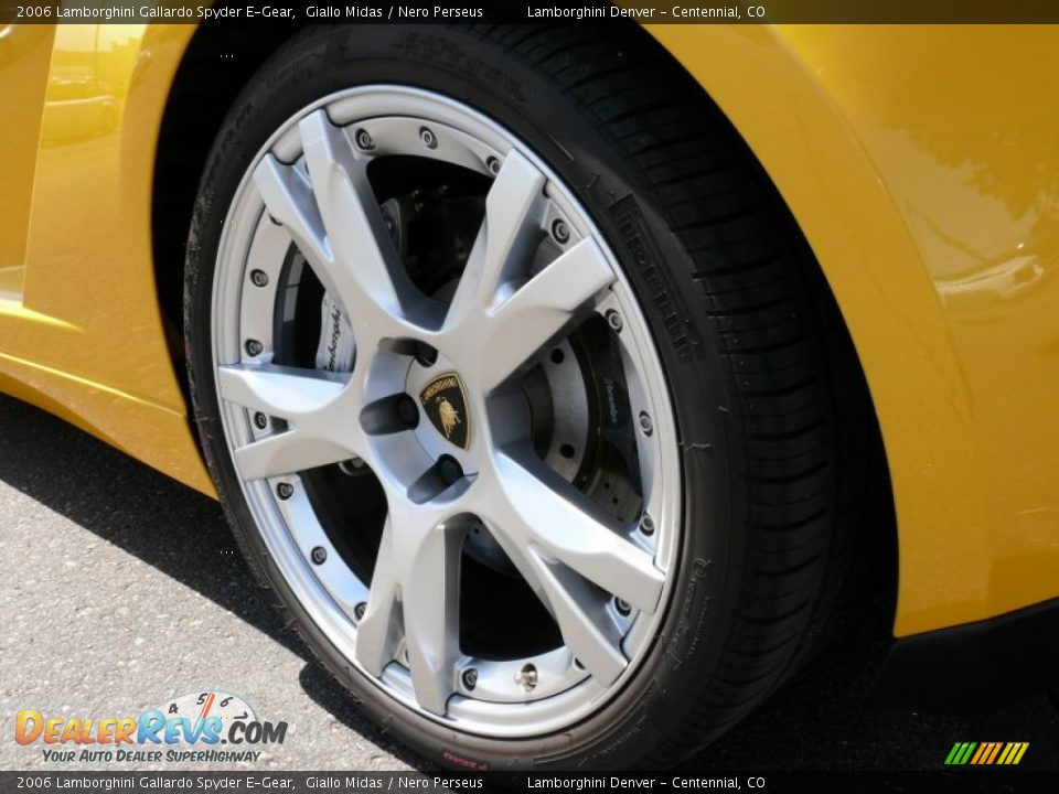 2006 Lamborghini Gallardo Spyder E-Gear Giallo Midas / Nero Perseus Photo #26