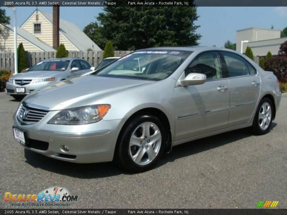 2005 Acura RL 3.5 AWD Sedan Celestial Silver Metallic / Taupe Photo #3