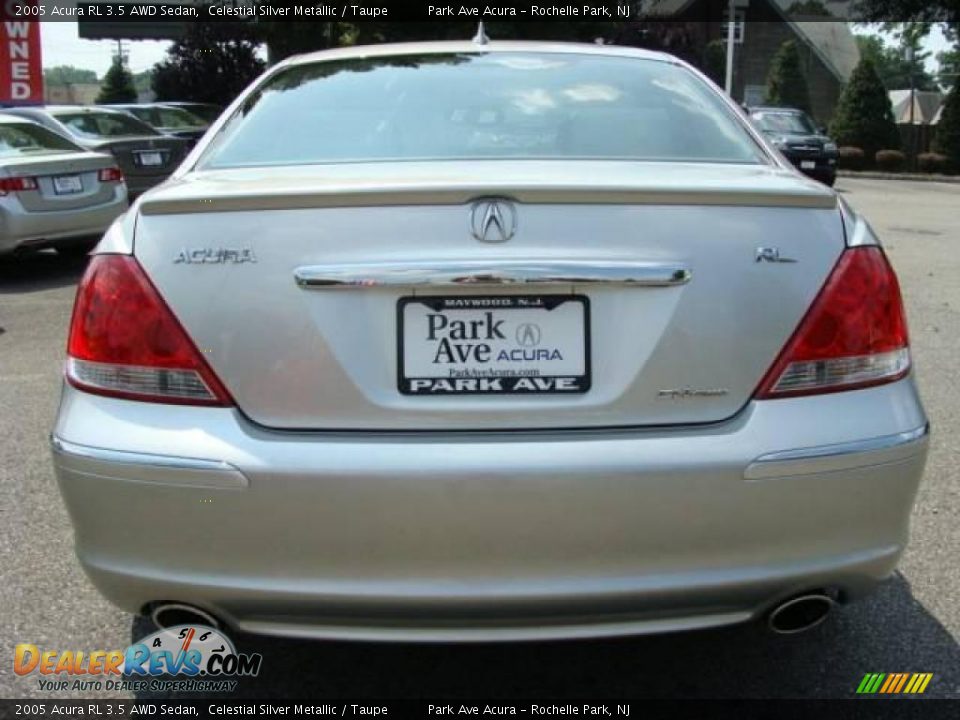 2005 Acura RL 3.5 AWD Sedan Celestial Silver Metallic / Taupe Photo #5