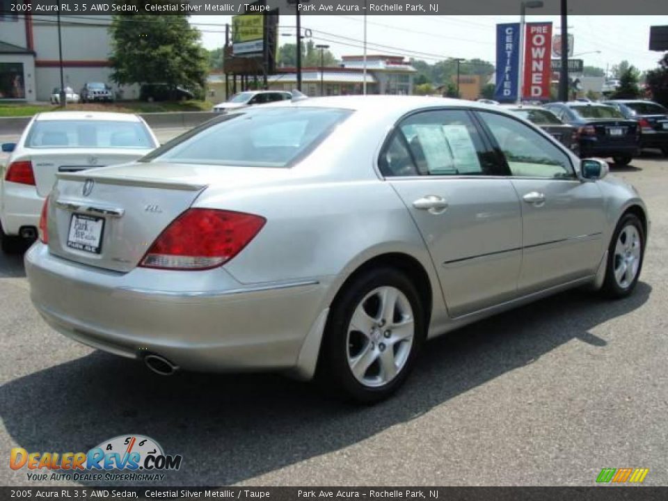 2005 Acura RL 3.5 AWD Sedan Celestial Silver Metallic / Taupe Photo #6