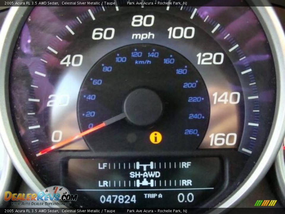 2005 Acura RL 3.5 AWD Sedan Celestial Silver Metallic / Taupe Photo #11