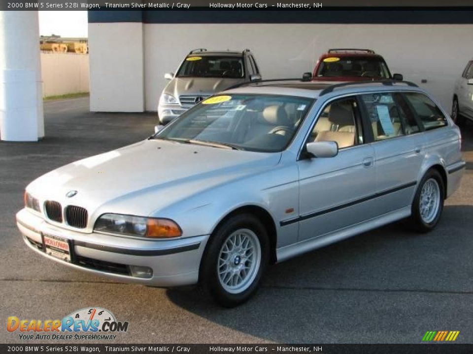 2000 BMW 5 Series 528i Wagon Titanium Silver Metallic / Gray Photo #1