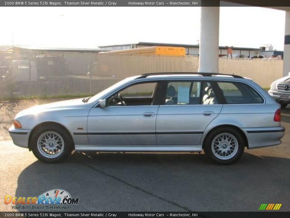 2000 BMW 5 Series 528i Wagon Titanium Silver Metallic / Gray Photo #3