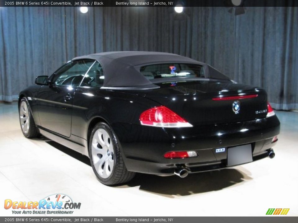 2005 BMW 6 Series 645i Convertible Jet Black / Black Photo #2