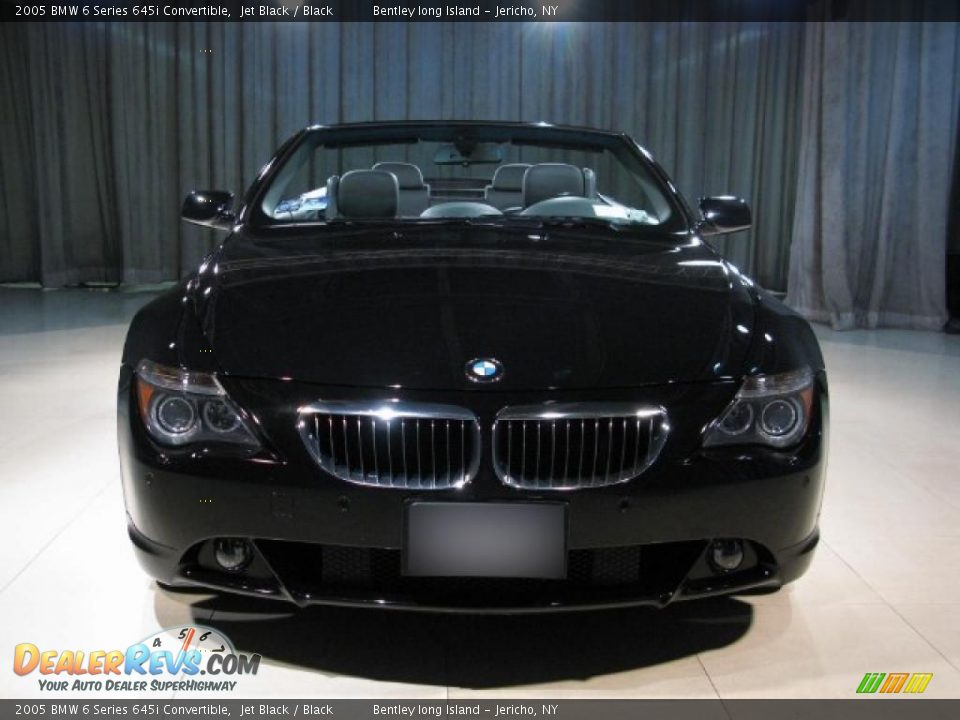 2005 BMW 6 Series 645i Convertible Jet Black / Black Photo #4
