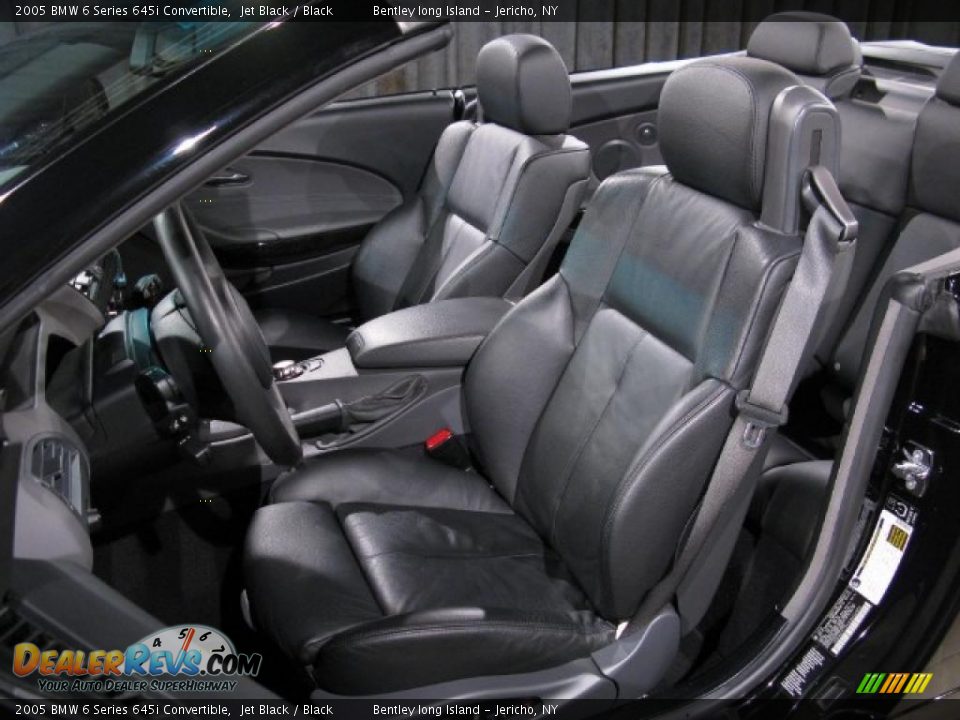 2005 BMW 6 Series 645i Convertible Jet Black / Black Photo #5