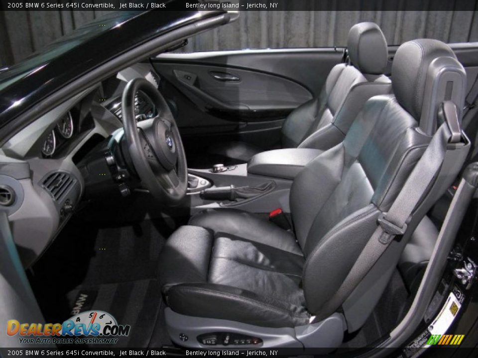 2005 BMW 6 Series 645i Convertible Jet Black / Black Photo #6