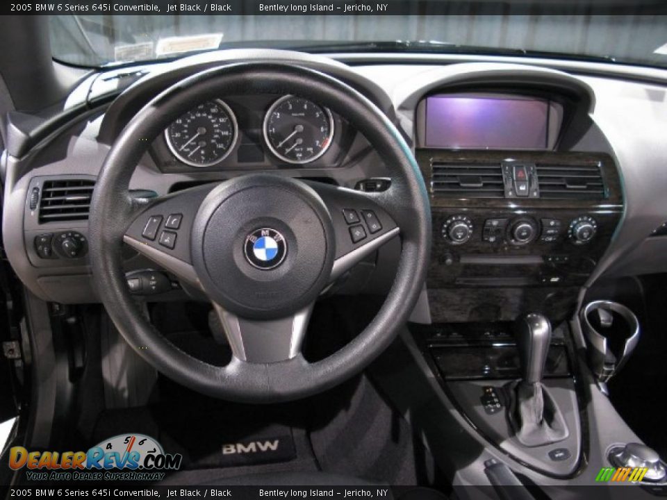 2005 BMW 6 Series 645i Convertible Jet Black / Black Photo #8