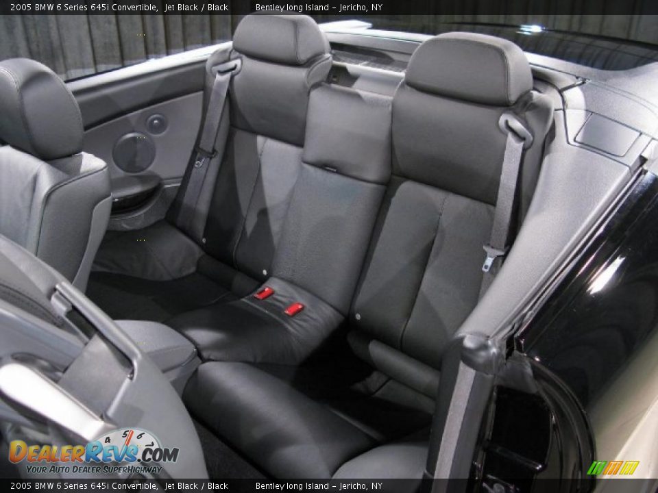 2005 BMW 6 Series 645i Convertible Jet Black / Black Photo #12