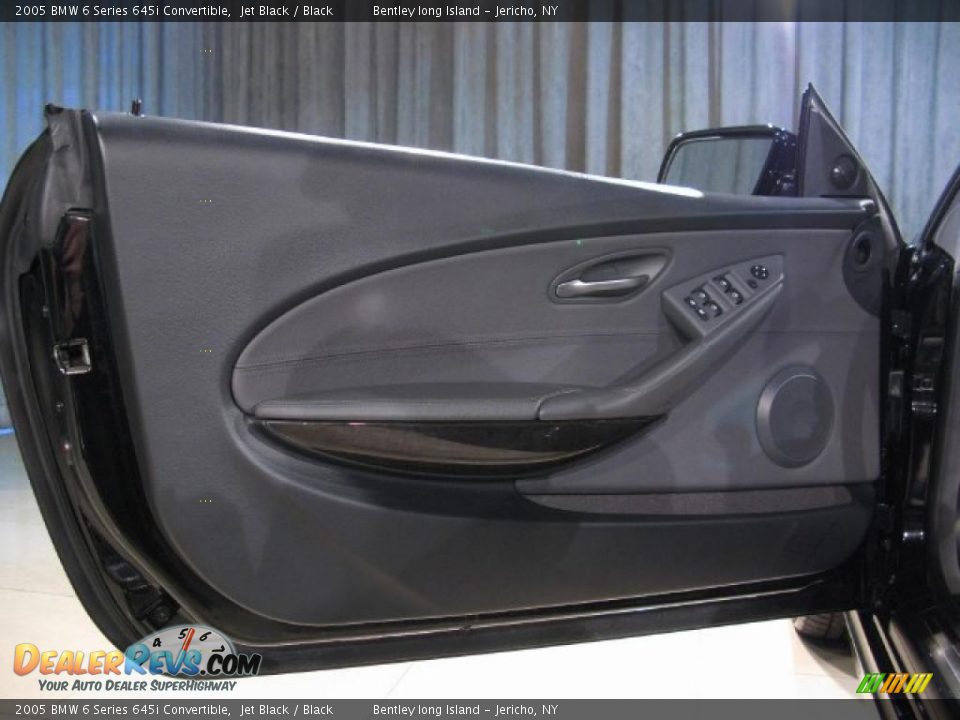 2005 BMW 6 Series 645i Convertible Jet Black / Black Photo #13