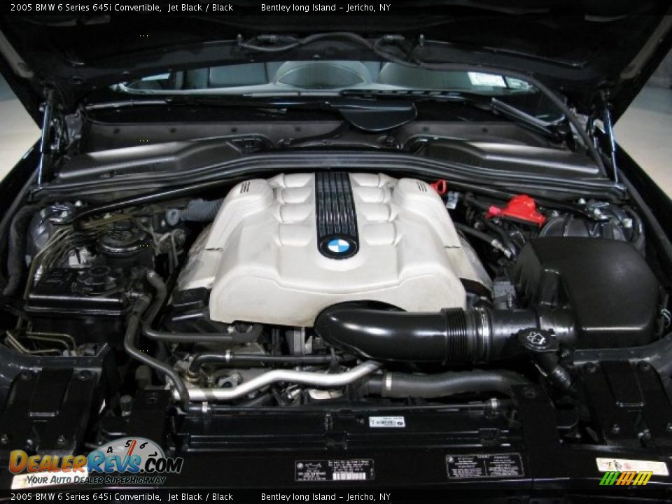 2005 BMW 6 Series 645i Convertible Jet Black / Black Photo #14