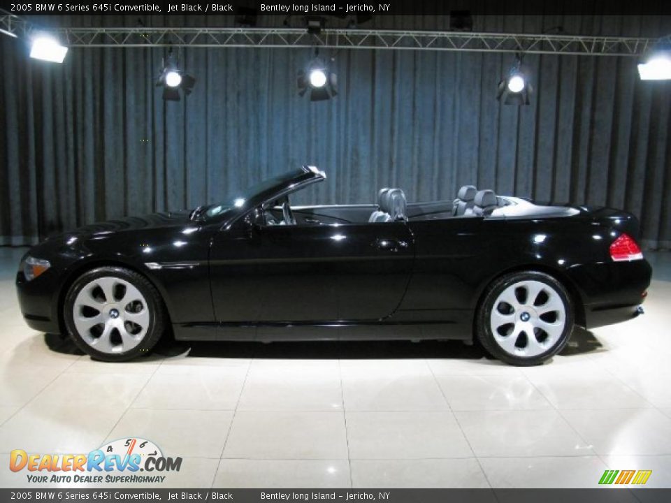 2005 BMW 6 Series 645i Convertible Jet Black / Black Photo #15