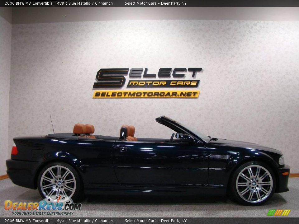 2006 BMW M3 Convertible Mystic Blue Metallic / Cinnamon Photo #4