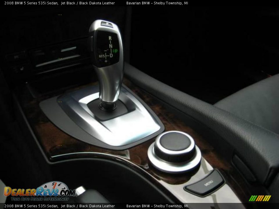 2008 BMW 5 Series 535i Sedan Jet Black / Black Dakota Leather Photo #19