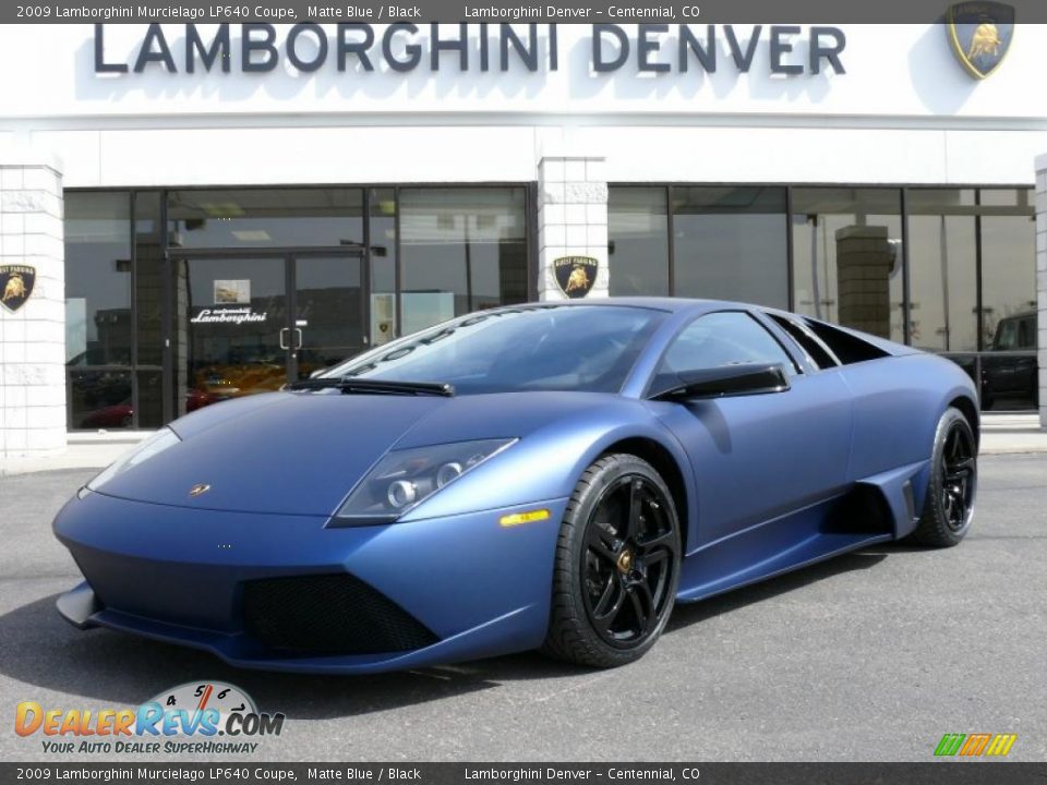 2009 Lamborghini Murcielago LP640 Coupe Matte Blue / Black Photo #1