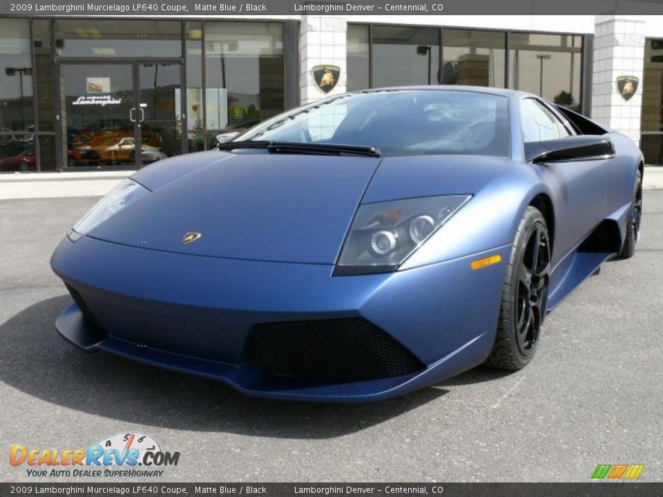 2009 Lamborghini Murcielago LP640 Coupe Matte Blue / Black Photo #2