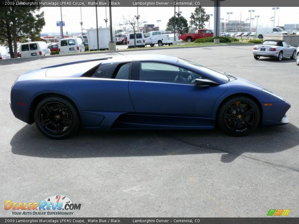 2009 Lamborghini Murcielago LP640 Coupe Matte Blue / Black Photo #5