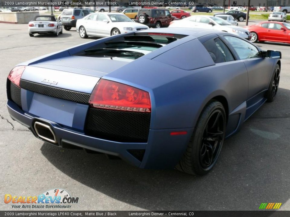2009 Lamborghini Murcielago LP640 Coupe Matte Blue / Black Photo #6