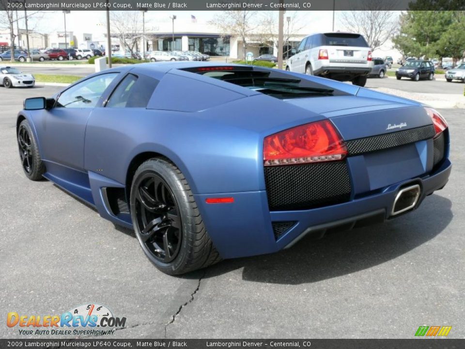 2009 Lamborghini Murcielago LP640 Coupe Matte Blue / Black Photo #8