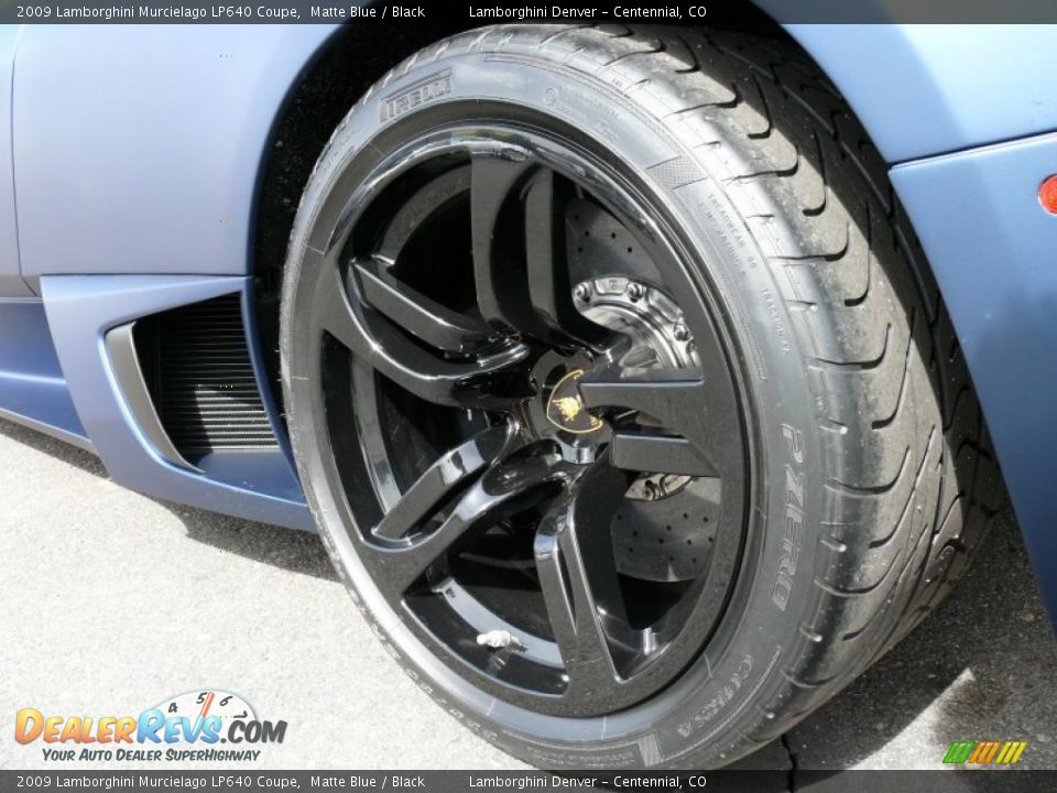 2009 Lamborghini Murcielago LP640 Coupe Matte Blue / Black Photo #25