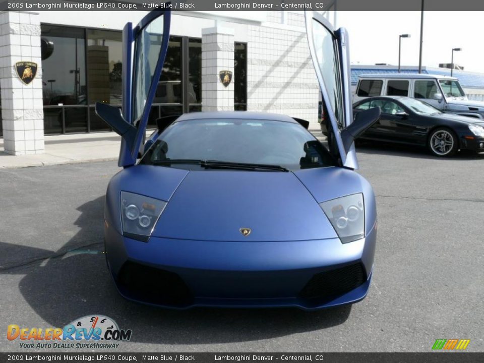 2009 Lamborghini Murcielago LP640 Coupe Matte Blue / Black Photo #26