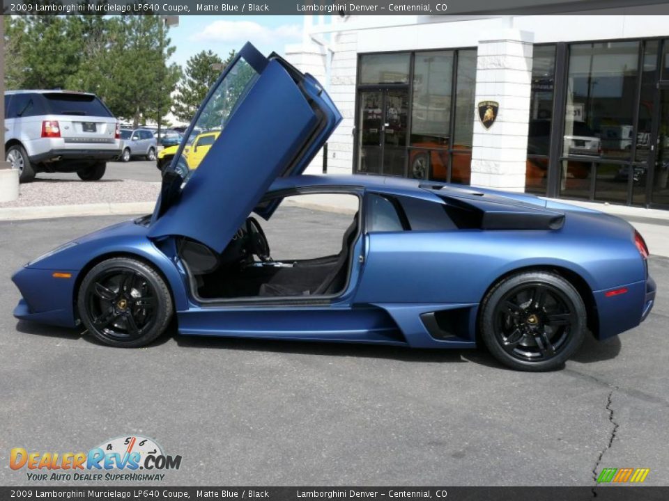 2009 Lamborghini Murcielago LP640 Coupe Matte Blue / Black Photo #27