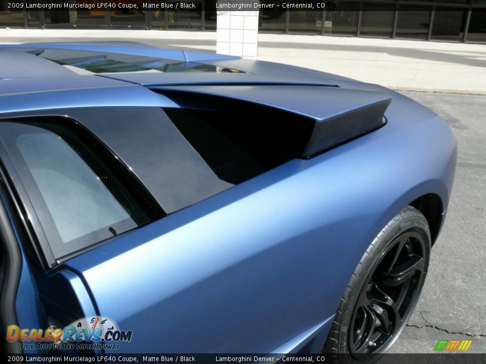 2009 Lamborghini Murcielago LP640 Coupe Matte Blue / Black Photo #28