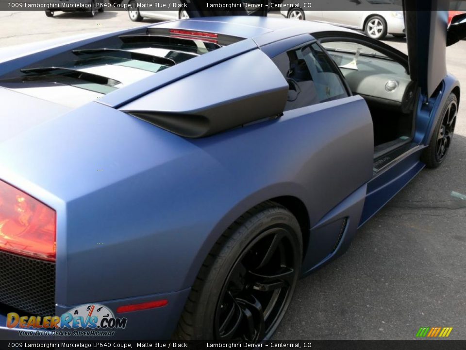 2009 Lamborghini Murcielago LP640 Coupe Matte Blue / Black Photo #29