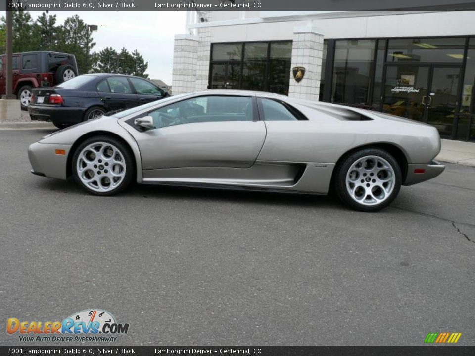 2001 Lamborghini Diablo 6.0 Silver / Black Photo #14